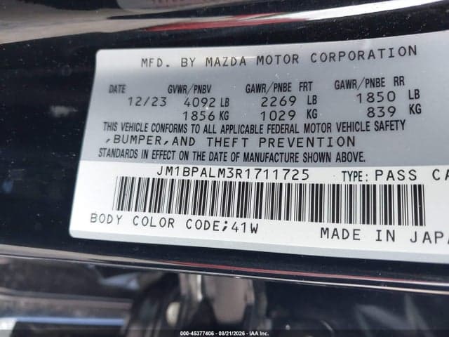 2024 MAZDA MAZDA3 2.5 S PREFERRED 9