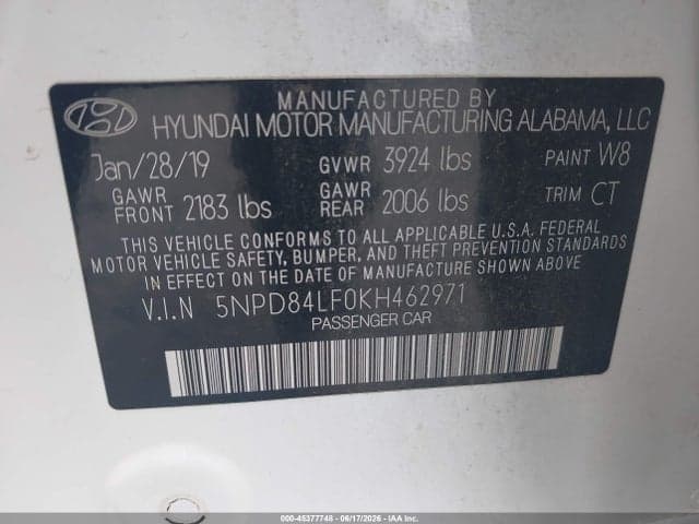 2019 HYUNDAI ELANTRA SEL 9