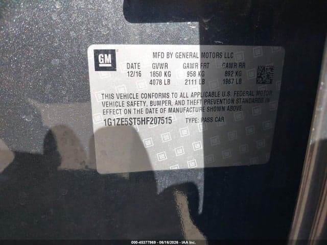 2017 CHEVROLET MALIBU 1LT 9