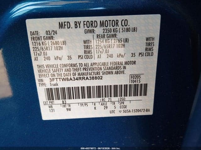 2024 FORD MAVERICK XL 9