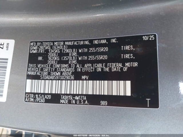 2026 TOYOTA GRAND HIGHLANDER HYBRID MAX PLATINUM 9