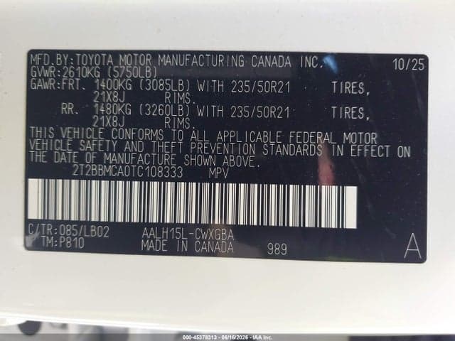 2026 LEXUS RX 350H PREMIUM+ 9