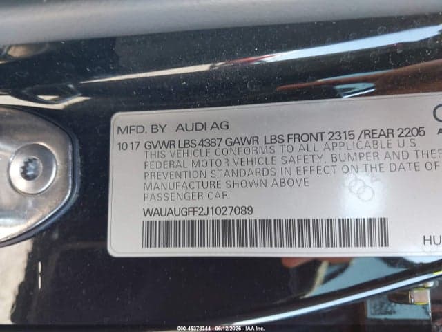 2018 AUDI A3 2.0T PREMIUM 9