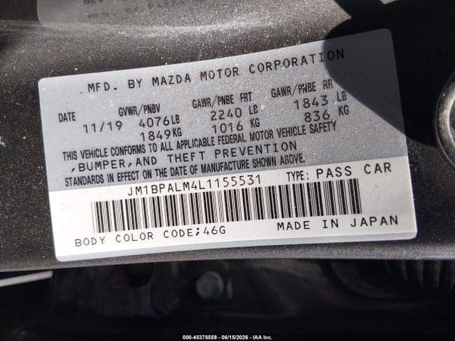 2020 MAZDA MAZDA3 9