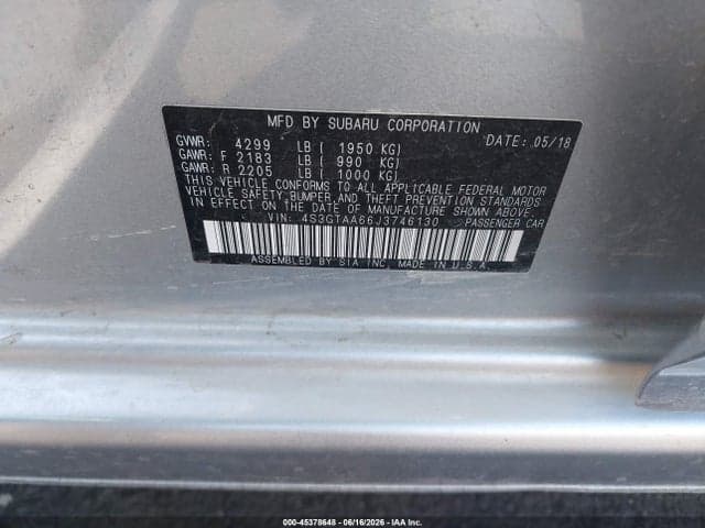 2018 SUBARU IMPREZA 2.0I 9
