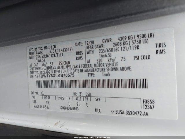 2020 FORD TRANSIT-350 9