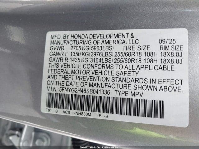 2025 HONDA PILOT EX-L 9