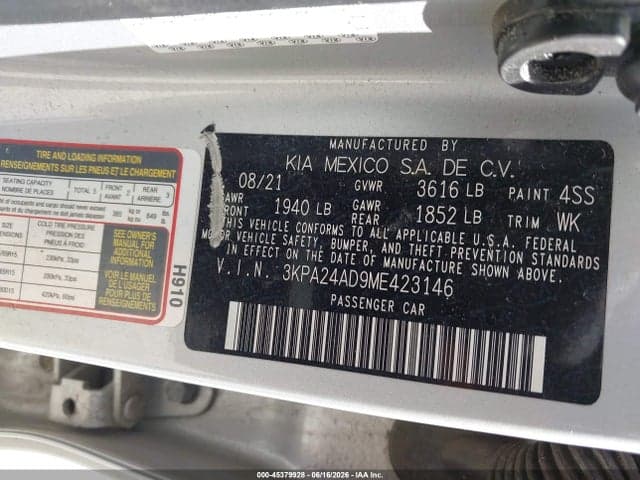 2021 KIA RIO S 9
