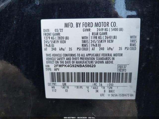 2022 FORD EDGE SE 9