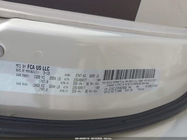 2019 CHRYSLER PACIFICA TOURING L PLUS 9