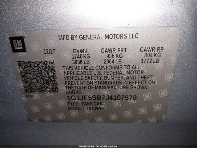 2018 CHEVROLET SONIC PREMIER AUTO 9