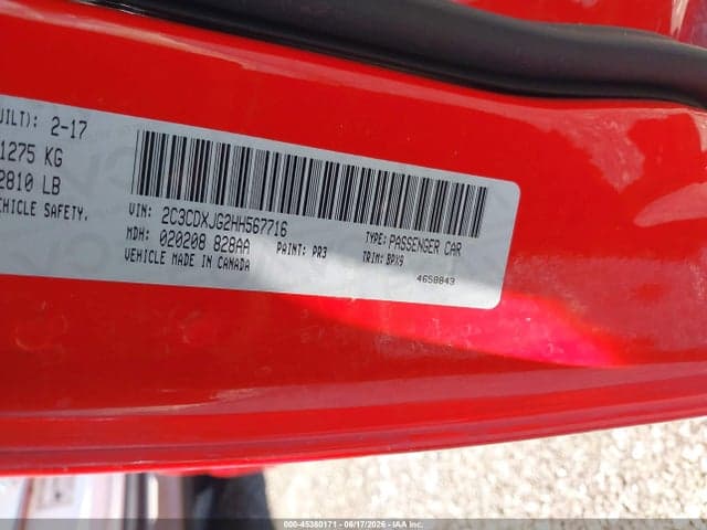 2017 DODGE CHARGER SXT AWD 9