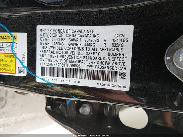 2026 HONDA CIVIC SPORT 9