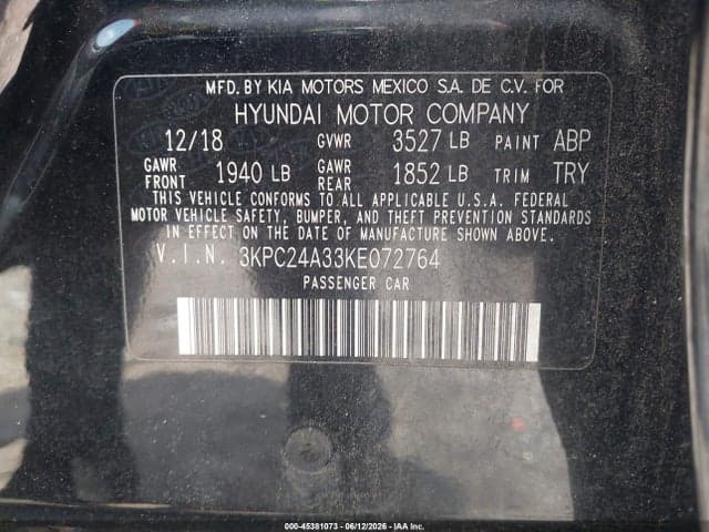 2019 HYUNDAI ACCENT SEL 9