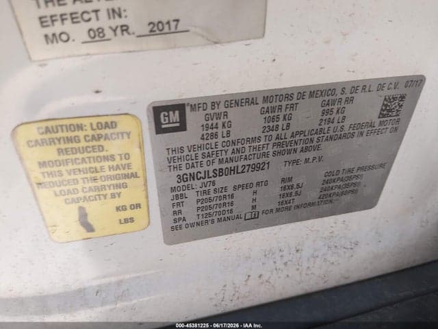 2017 CHEVROLET TRAX LT 9