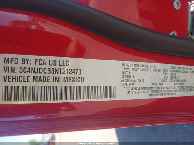 2022 JEEP COMPASS (RED) EDITION 4X4 9