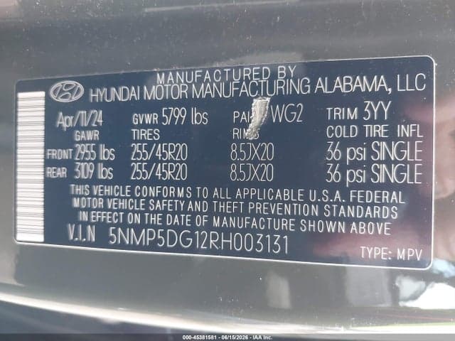 2024 HYUNDAI SANTA FE HYBRID CALLIGRAPHY 9