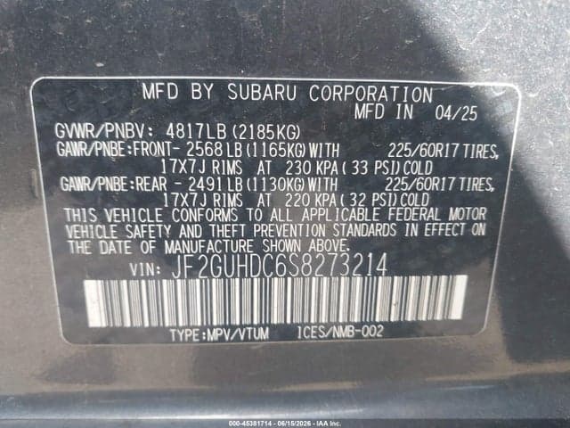 2025 SUBARU CROSSTREK PREMIUM 9