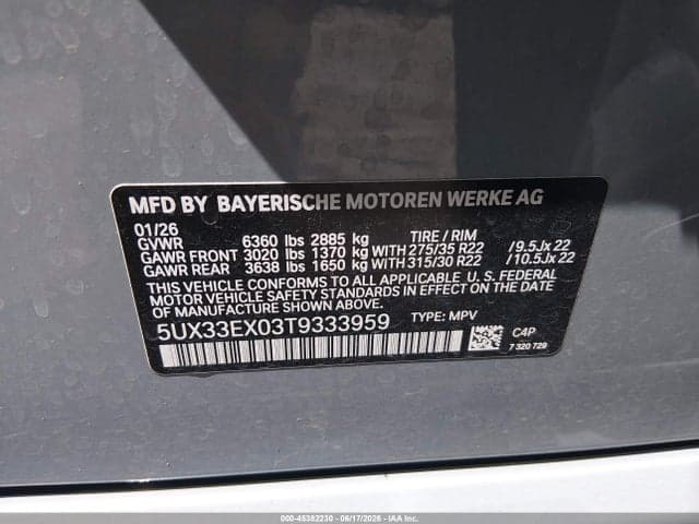 2026 BMW X6 XDRIVE40I 9
