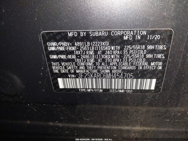 2021 SUBARU FORESTER SPORT 9