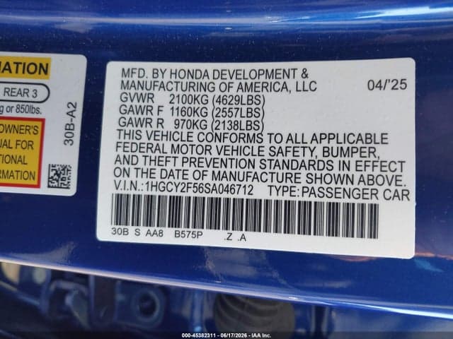 2025 HONDA ACCORD HYBRID SPORT 9