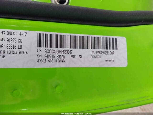 2017 DODGE CHARGER SXT AWD 9