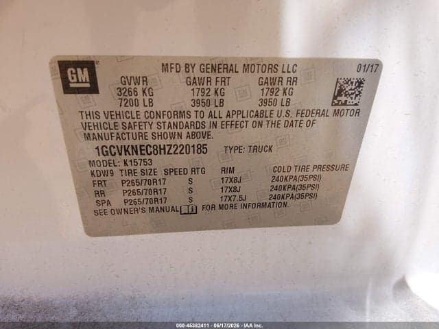 2017 CHEVROLET SILVERADO 1500 WT 9
