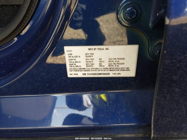 2021 TESLA MODEL Y LONG RANGE DUAL MOTOR ALL-WHEEL DRIVE 9