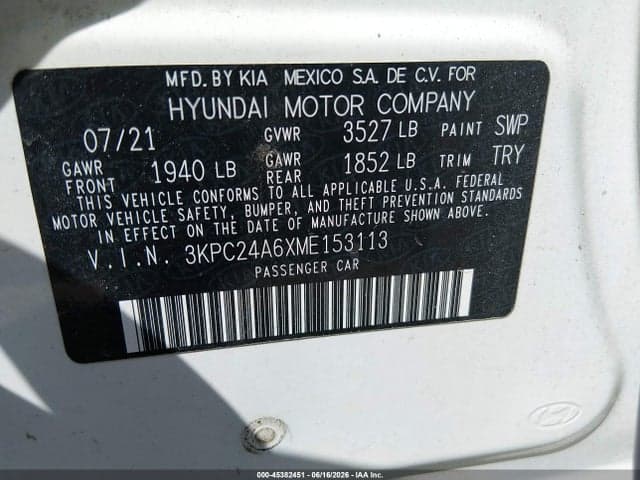 2021 HYUNDAI ACCENT SE 9