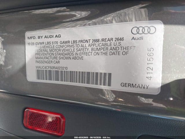 2024 AUDI S5 SPORTBACK PREMIUM PLUS TFSI QUATTRO TIPTRONIC 9