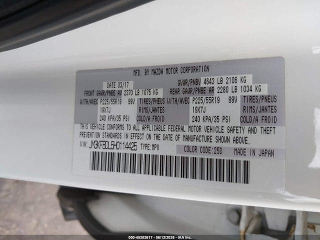 2017 MAZDA CX-5 GRAND TOURING 10
