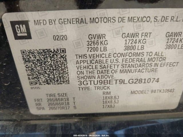 2020 GMC SIERRA 1500 9