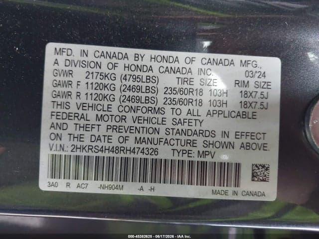 2024 HONDA CR-V EX AWD 9