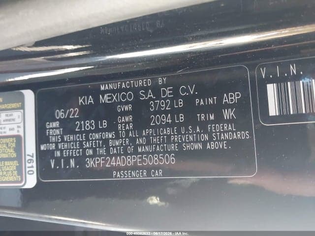2023 KIA FORTE LXS 9