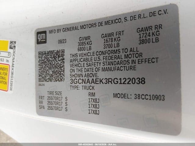 2024 CHEVROLET SILVERADO 1500 2WD LONG BED WT 9