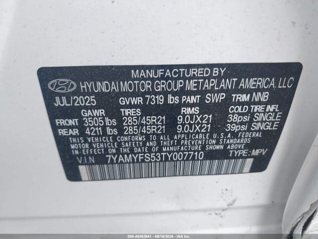 2026 HYUNDAI IONIQ 9 PERFORMANCE CALLIGRAPHY 9