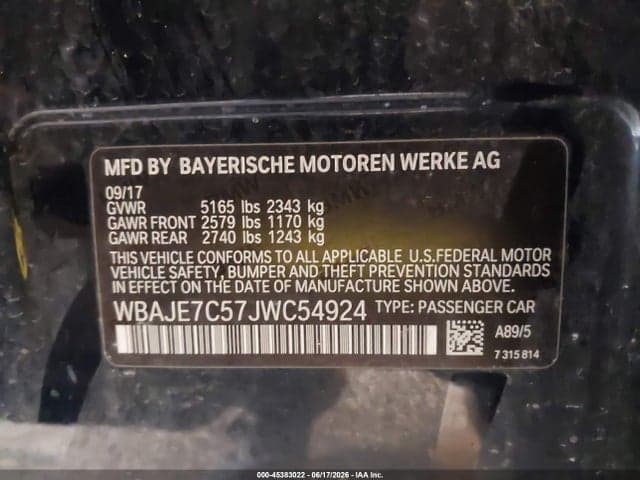 2018 BMW 540I XDRIVE 9