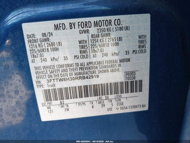 2024 FORD MAVERICK XLT 9