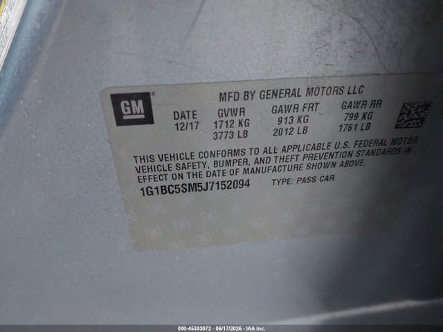 2018 CHEVROLET CRUZE LS AUTO 9