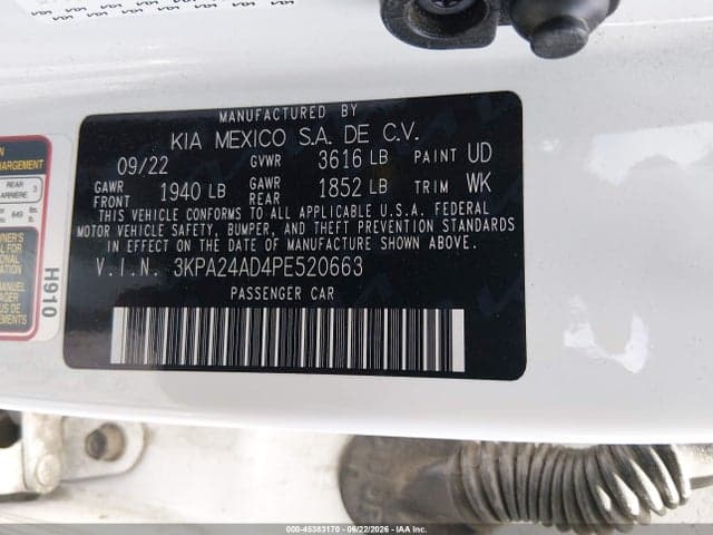 2023 KIA RIO S 9