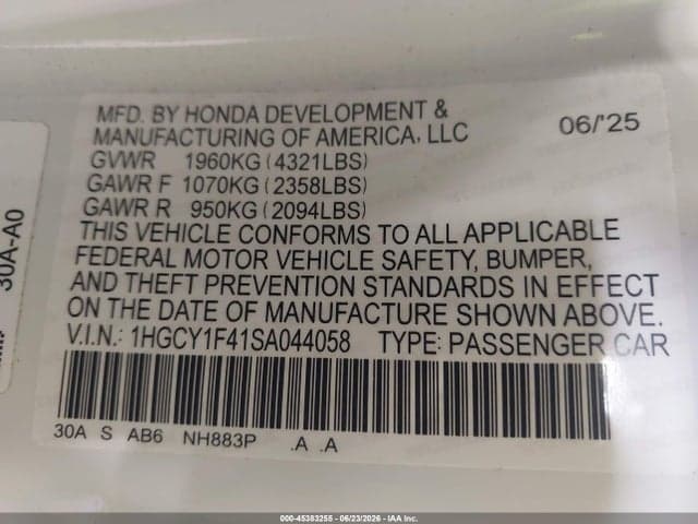 2025 HONDA ACCORD SE 9