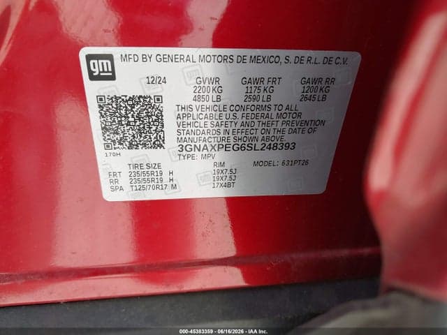 2025 CHEVROLET EQUINOX AWD LT 9