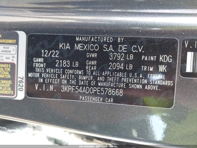 2023 KIA FORTE GT-LINE 9