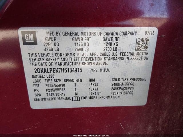 2017 GMC TERRAIN SLT 9