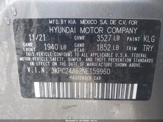 2022 HYUNDAI ACCENT SE 9