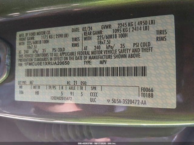 2024 FORD ESCAPE PHEV 9