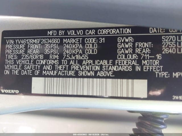 2015 VOLVO XC60 T5 9