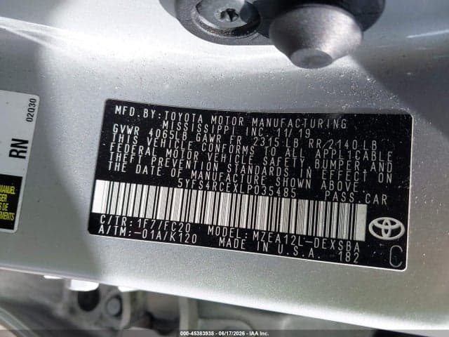 2020 TOYOTA COROLLA SE 9