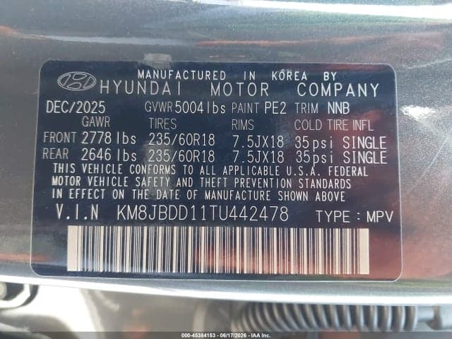 2026 HYUNDAI TUCSON HYBRID SEL 9