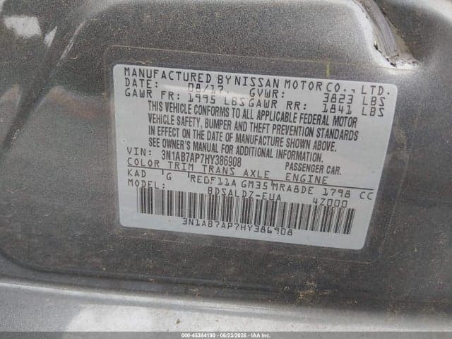 2017 NISSAN SENTRA SV 9